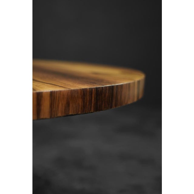 This rare, modernist coffee table was produced by the German manufacturer Ilse Möbel during the 1970s. The large, round...