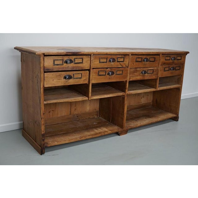 Vintage Rustic German Pine Apothecary Cabinet, 1930s For Sale - Image 13 of 18