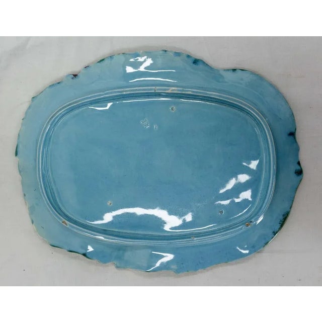 Art Nouveau Barbotine Centerpiece, France, 1900s For Sale - Image 5 of 7