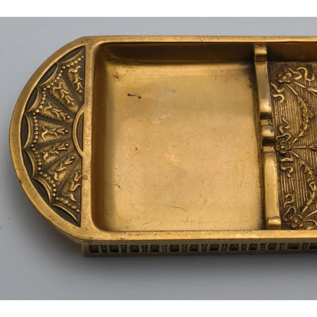 Bronze Doré Pen Tray by Tiffany, 1900s For Sale - Image 9 of 13