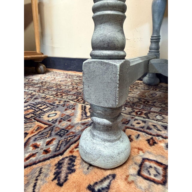 Vintage American William & Mary Style Painted Cabinet, 1930s For Sale - Image 4 of 10