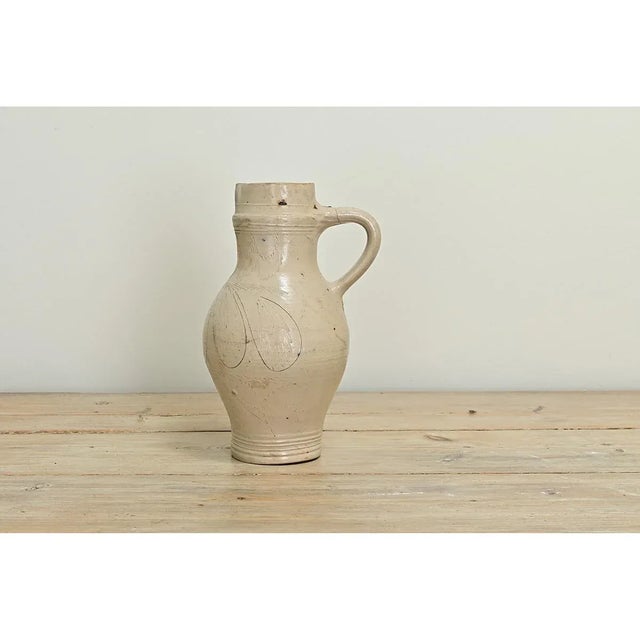 French Vintage Earthenware Pottery Jar For Sale - Image 4 of 8