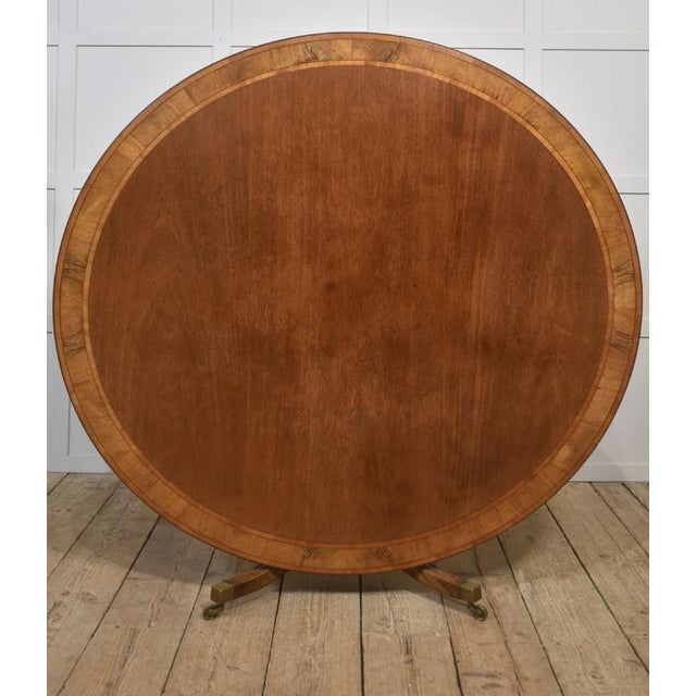 Georgian-Style Mahogany Pedestal Dining Table, 1890s For Sale - Image 4 of 11