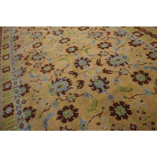 Indian Early 20th Century N. Indian Cotton Agra Carpet ( 8'6" x 14'6" - 260 x 442 ) For Sale - Image 3 of 11