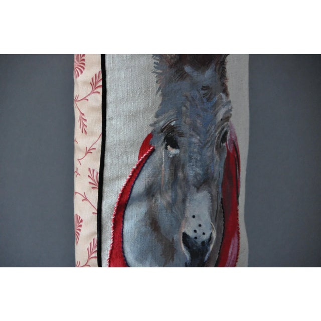 Contemporary Asino Cushion from GAIADIPAOLA For Sale - Image 3 of 5