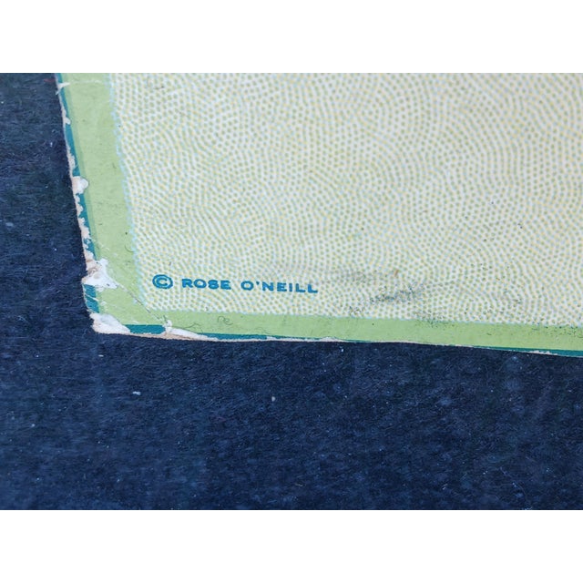 Antique Large Ice Cream Cone Diecut Framed Kewpies Advertising c.1920 For Sale In Milwaukee - Image 6 of 10