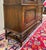Antique English Jacobean Bookcase Cabinet Double Door Wavy Glass Tiger Oak 1930s For Sale - Image 11 of 18