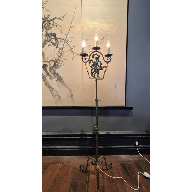Swedish Grace Floor Lamp by Bjerkås, 1930s For Sale - Image 14 of 18