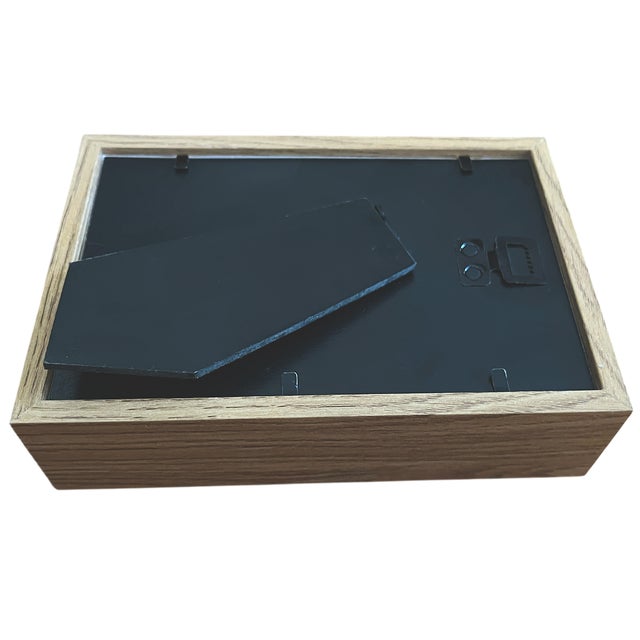 Blue Antique 19th-Century Sterling Silver Spoon Hand Engraved “Yale” Spoon in Custom Birchwood Shadow Box For Sale - Image 8 of 8