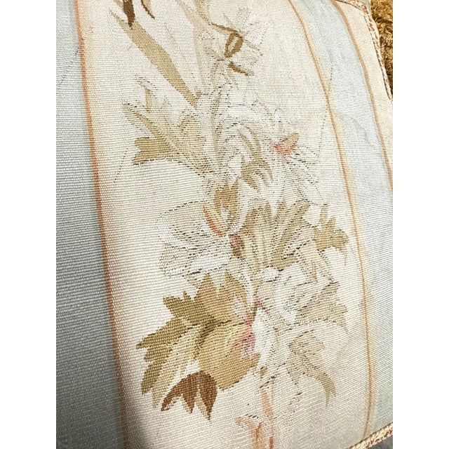 Vintage Floral Satin & Tapestry Pillows - Set of 3 For Sale - Image 9 of 14