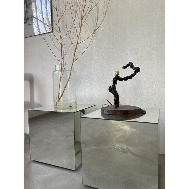 Brutalist Brutalist Vine Foot Table Lamp, 1950s For Sale - Image 3 of 17