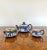 Blue Victorian Silver Mounted Tea Set from Jasperware Wedgwood, 1880s, Set of 3 For Sale - Image 8 of 8
