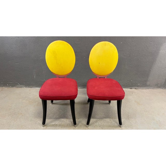 Wood Bentwood Chairs with Vienna Straw Seat by Thonet for Herbatschek, Poland, 1960s, Set of 2 For Sale - Image 7 of 17