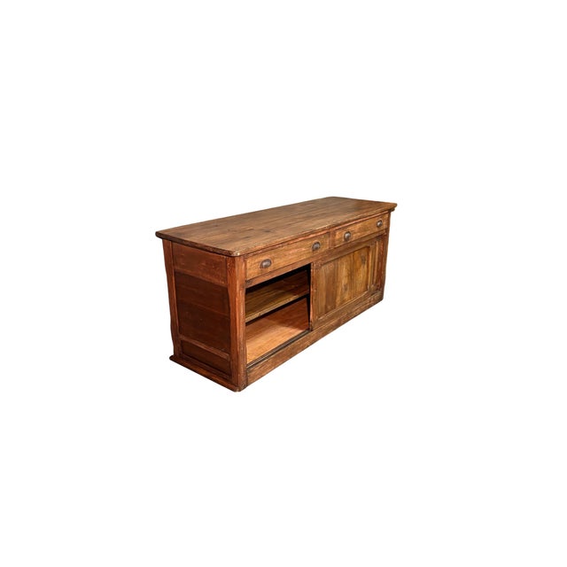 Shop Cabinet in Poplar and Fir, 1900s For Sale - Image 4 of 5