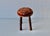 Vintage Mid-Century Turned Wood Legs Needlepoint Footstool Ottoman For Sale In Miami - Image 6 of 10