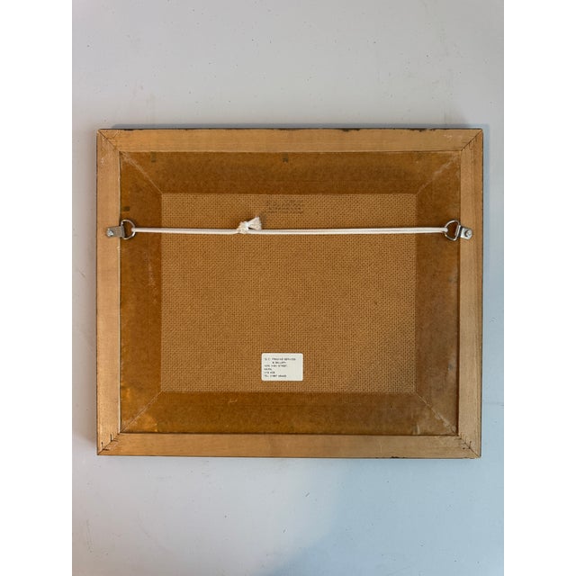 Wood Early 20th Century "The First Lesson" Golf Lithograph For Sale - Image 7 of 7