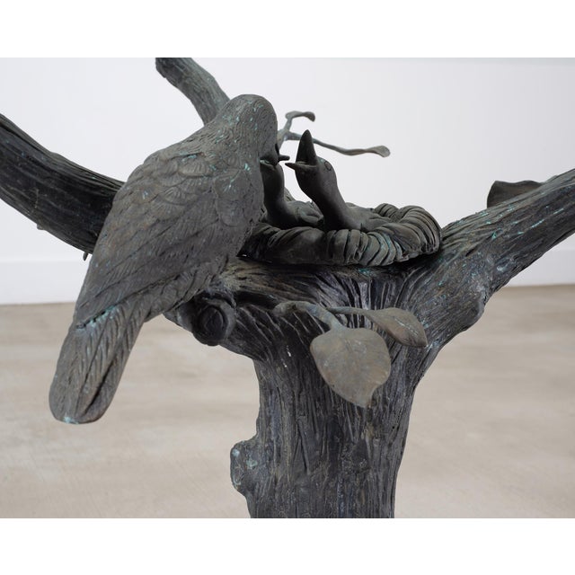 Giacometti Inspired Sculptural Bronze Tree Dining Center Table For Sale - Image 15 of 18