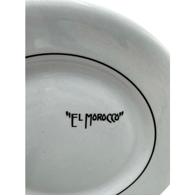 Mid-Century Modern Vintage El Morocco Nyc Nightclub Salad Dessert Plate For Sale - Image 3 of 12