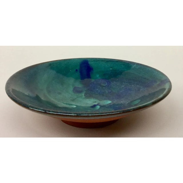 Abstract Abstract Artisan Clay Ceramic Low Bowl For Sale - Image 3 of 11