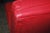 1960s Knoll Tufted Leather Slipper Sofa With Label in Lipstick Red For Sale - Image 5 of 9