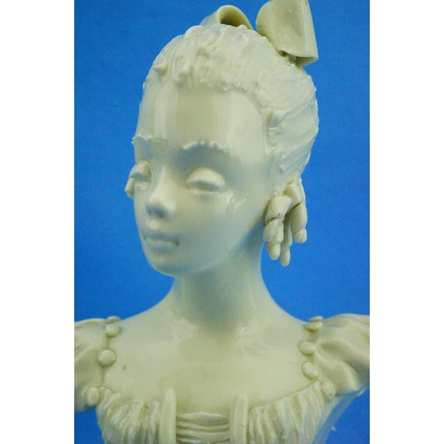 Tarcisio Tosin, Bust of a Lady, 20th Century, Porcelain For Sale - Image 11 of 18