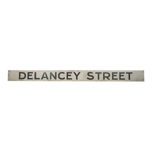 Reclaimed Foam Board Delancey Street Marty Supreme Movie Prop Sign