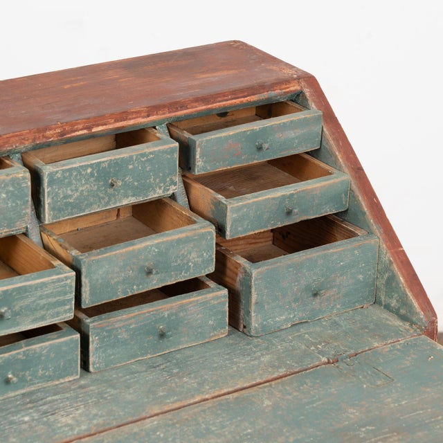 Wood Small Decorative Carpenter's Sample Secretary, Sweden Circa 1800's For Sale - Image 7 of 11