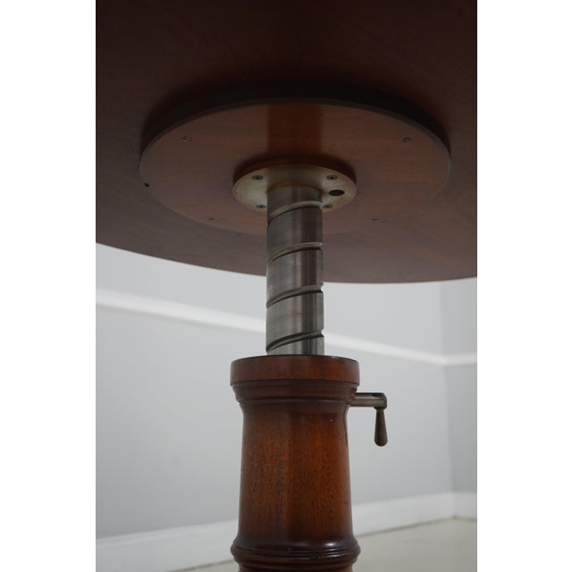 Elliptical Adjustable Height Breakfront Coffee Table For Sale - Image 13 of 14