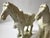 Stone Vintage Carved Marble Tang Dynasty Style Horse Figures—A Pair For Sale - Image 7 of 18