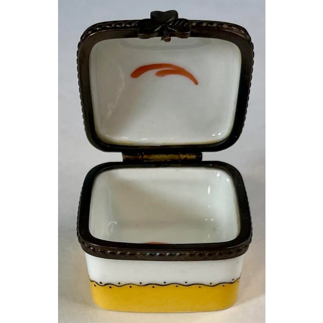 Limoges, France Limoges France, Porcelain Trinket Box, Hand Painted For Sale - Image 4 of 11