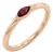 Natural Garnet Stacking Ring - January Birthstone Ring - Dainty Minimalist Everyday Ring - Us 7 For Sale