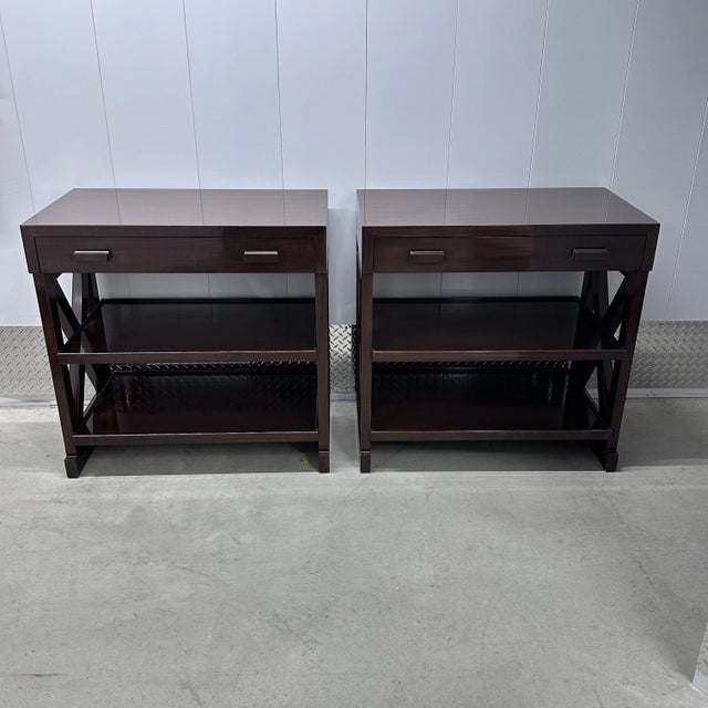 Pair of C. Mariani Side Console Tables For Sale - Image 4 of 11