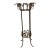 Late 20th Century Pier Luigi Colli Style Forged Wrought Golden Iron Tiered Plant Stand For Sale