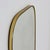 Metal Mid-Century German Asymmetric Brass Wall Mirror, 1960s For Sale - Image 7 of 11