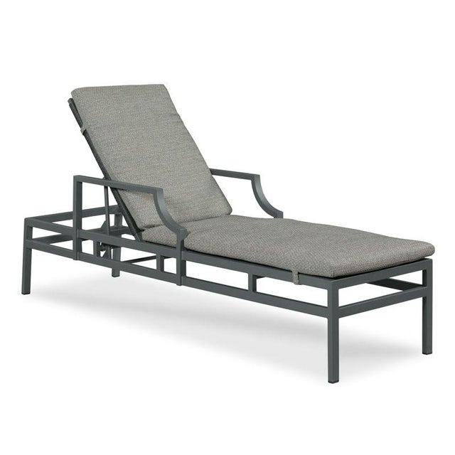 Woodbridge Furniture Bellevue Outdoor Metal Chaise For Sale - Image 4 of 4
