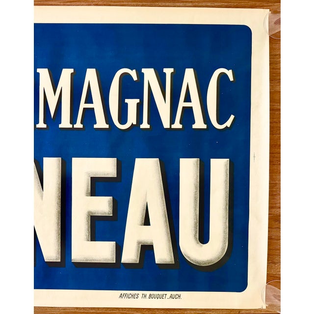 French Amangnac Janneau 1950s Original French Advertising Poster Liquor & Spirits 31.5x47.75” For Sale - Image 3 of 4