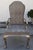 Dennis and Leen Silver Giltwood Dining Chairs, Set of 6. Silver gilding with beautiful red rub through Side chairs measure...