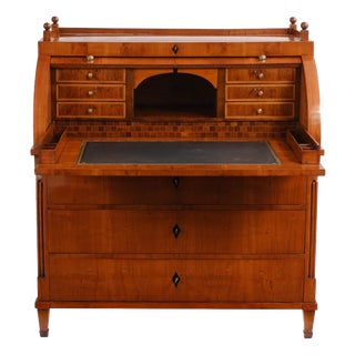 Empire Cylinder Secretary in Cherrywood, 1810 For Sale
