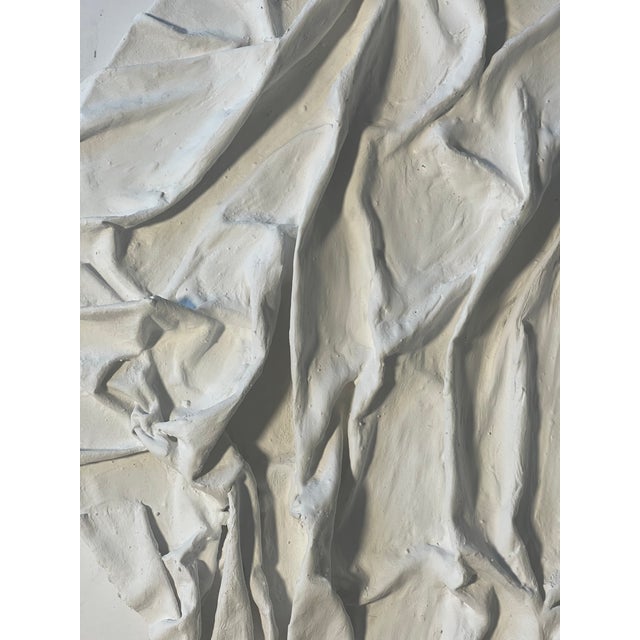 1970s 1970s Minimalist Abstract Plaster Artwork by Elia Moon Ridges For Sale - Image 5 of 7