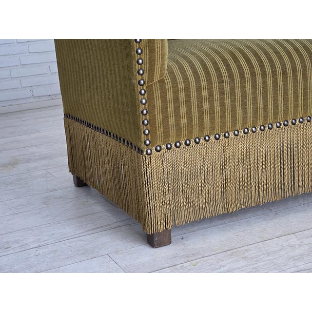 Danish 2-Seater Sofa in Green Velour, 1970s For Sale - Image 13 of 18