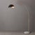 Nova 1960s 92" Morelli Adjustable Matte Black/Gold Floor Lamp - Mid Century Modern Arc Lamp, Weathered Brass, White Marble Base, Dimmable For Sale - Image 4 of 6