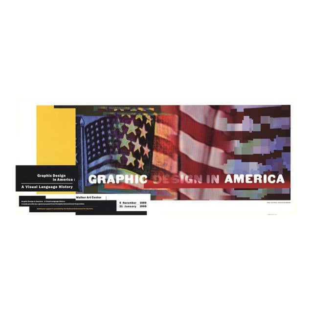 1989 April Greiman 'Graphic Design in America' Multicolor USA Offset Lithograph For Sale