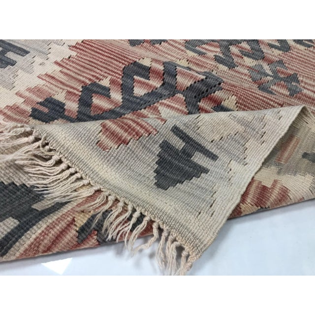 1960s Turkish Handmade Tribal Floor Kilim For Sale - Image 4 of 11