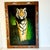 1950s Vintage Boho Chic Mexican Safari Bengal Tiger Painting For Sale - Image 4 of 11