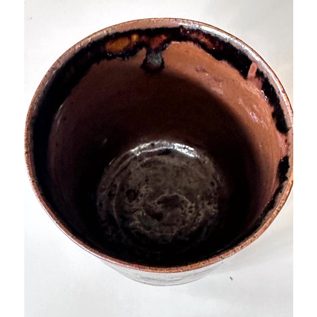 Rare Antique Japanese Ceramic Takatori Ware Hoso Mizusashi For Sale - Image 13 of 13