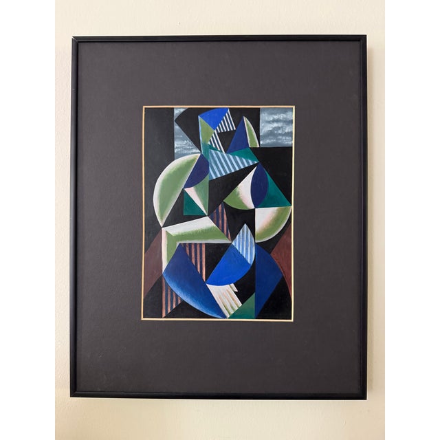 Great abstract cubist painting by Michael Guinn with bold colors. Michael Guinn has been living in Philadelphia since...