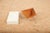 Metal Folding Metal Frame Box with Leather Compartment in White Painted Plywood from Wohnhilfe, 1950s For Sale - Image 7 of 12