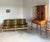 Scalloped Carved Turned Danish Oak Henning Kjærnulf Style Sofa Couch Olive Wool For Sale - Image 6 of 16