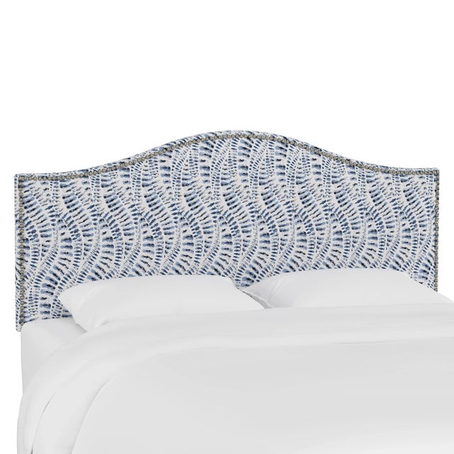 Ashland Headboard in Blue Snake Skin, King For Sale In Chicago - Image 6 of 6