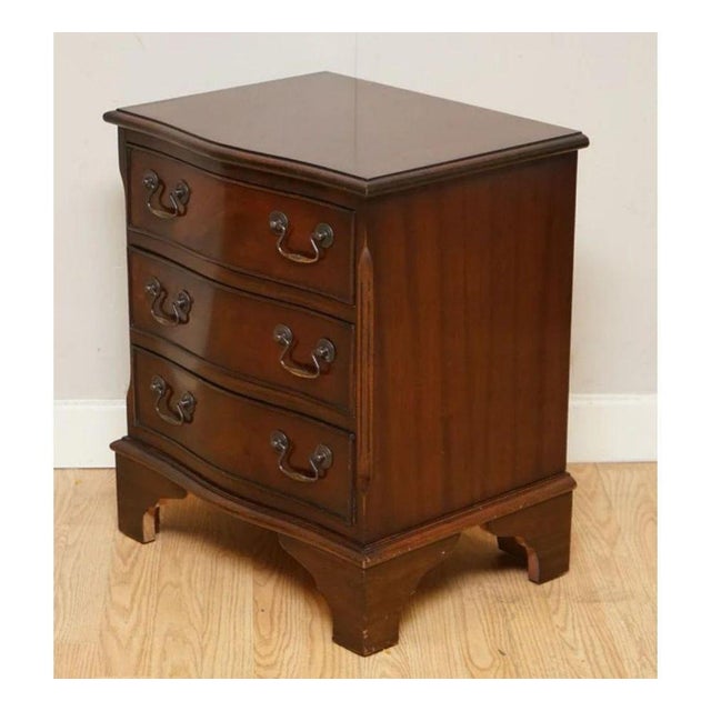 Georgian Style Hardwood Flame Chest of Drawers For Sale - Image 4 of 11